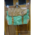 Green Canvas Messenger Bag